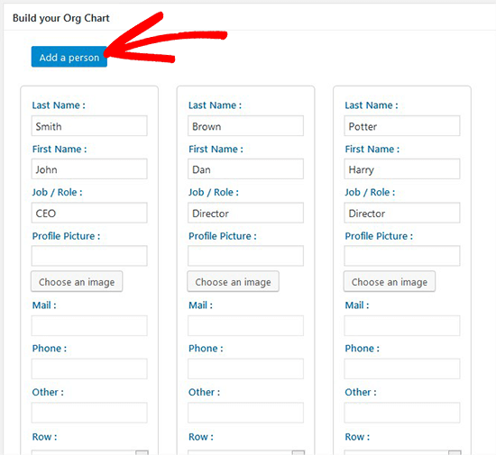 Wordpress Org Chart