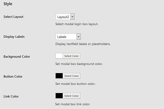 Style your modal login form