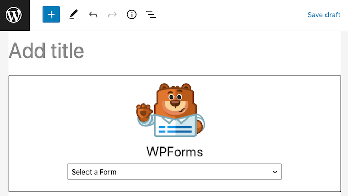 Блок WPForms WordPress