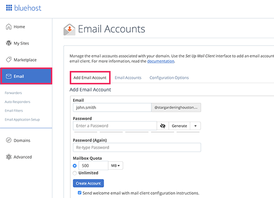 Create free gmail email account