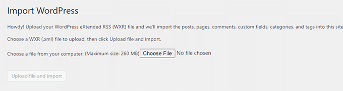 Загрузить файл импорта