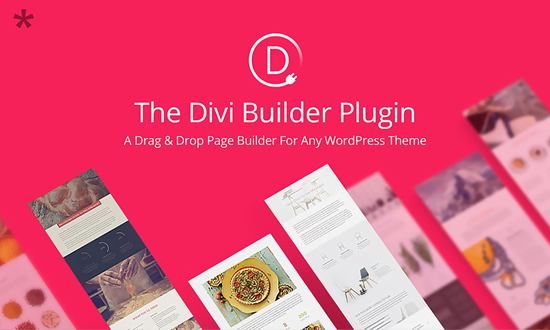 Divi Builder WordPress Page Builder eklentisini Sürükle ve Bırak