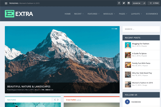 Extra by Elegant Themes