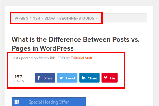 WordPress Post Örneği WPBeginner Blog