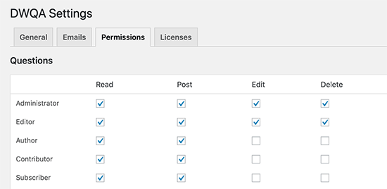 Set up permissions