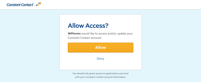 Allow Access