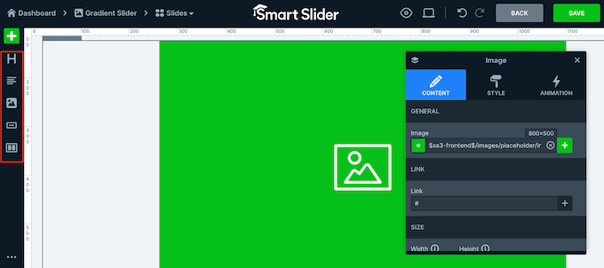 The Smart Slider presentation and slideshow editor
