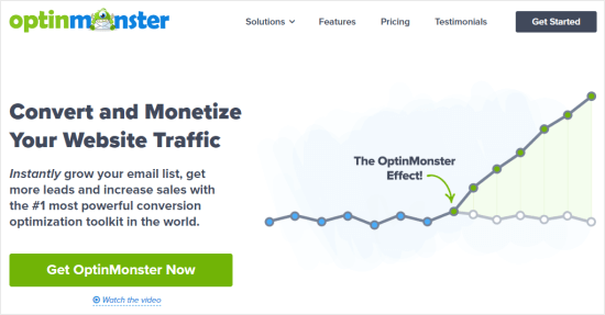 Il sito Web OptinMonster