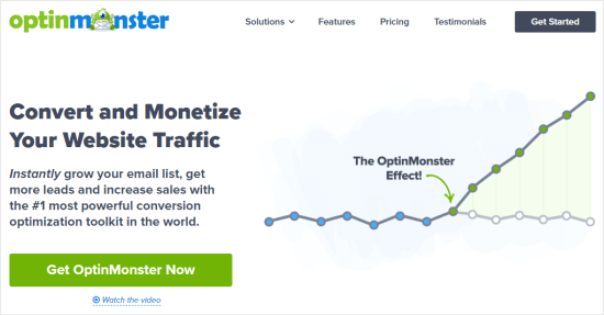 The OptinMonster website