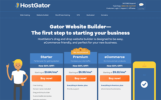 Costruttore di siti web Gator