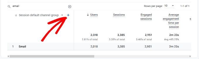 Click the plus button Click the plus button