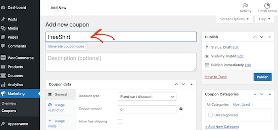 Creating a free gift coupon in WooCommerce