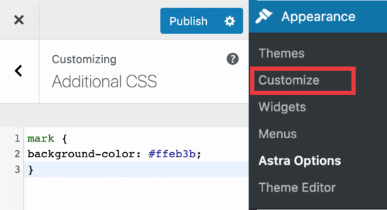 Пользовательские настройки CSS