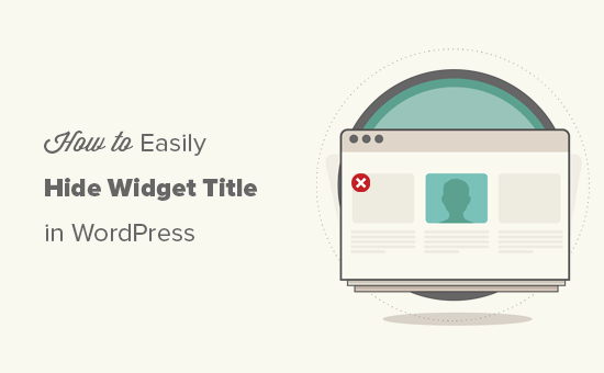 How To Easily Hide Widget Title In WordPress
