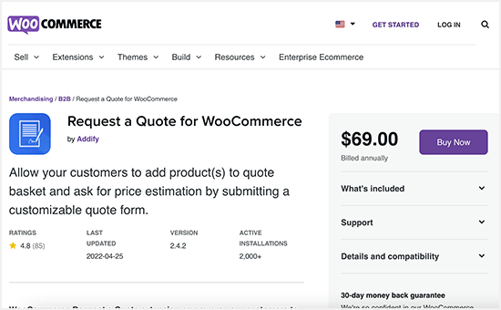 Request a Quote plugin for WooCommerce