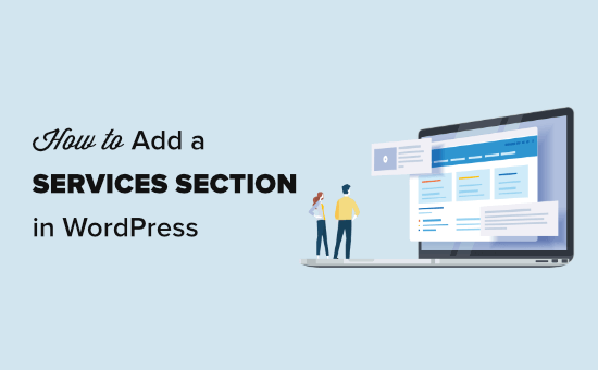 Creating a services section in WordPress