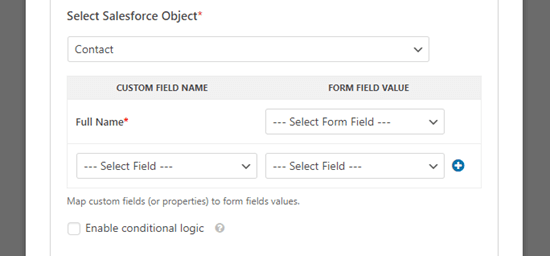 Salesforce Object Custom Fields