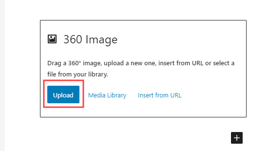 Upload 360 Degree Image Wordpress