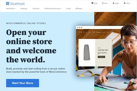 Starting your online store with Bluehost
