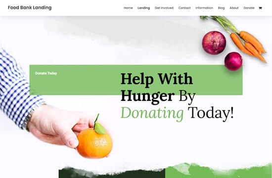 Divi - Food Bank Layout Pack