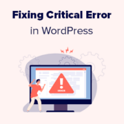 How to Fix the Critical Error in WordPress