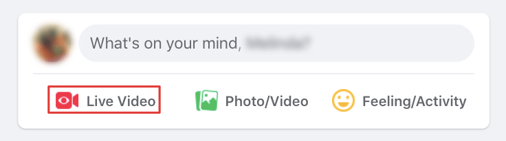 Whats on your mind status bar in Facebook
