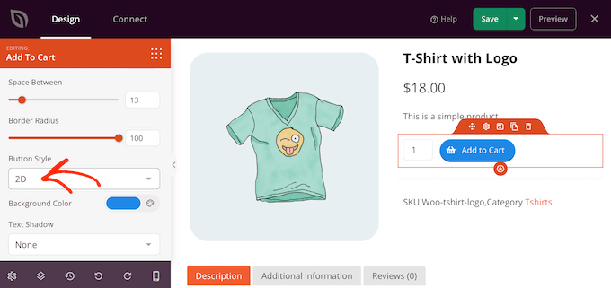 Adding a button style to a WooCommerce product page