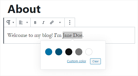 Choose the text color for your highlighted word(s)