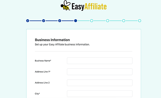 Add your business information
