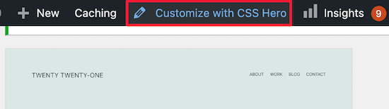Customize with CSS Hero