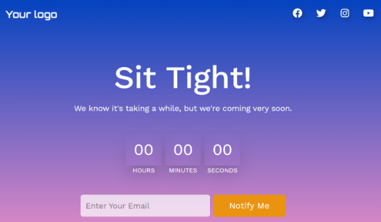 SeedProd Preview of Countdown Timer