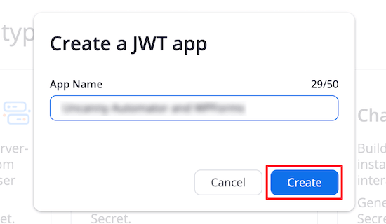 Назовите приложение JWT