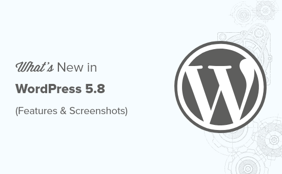 WordPress 5.8 new features with screenshots