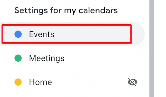 Нажмите на Google Calendar