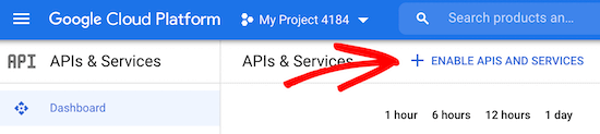 Enable APIs and services