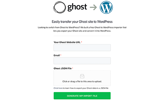 Инструмент миграции Ghost в WordPress