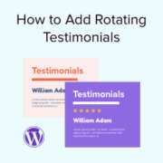 How to add rotating testimonials in WordPress