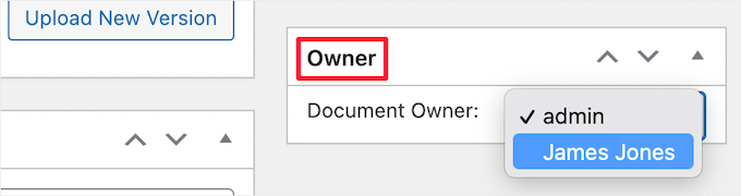 Change document owner