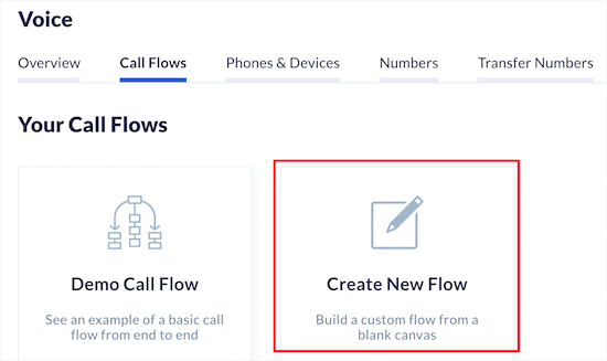Click create new flow