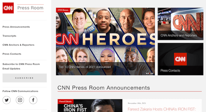 Пресс-комната CNN