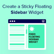 Create a sticky floating sidebar widget in WordPress