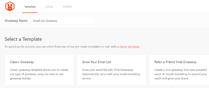 Select grow your email list