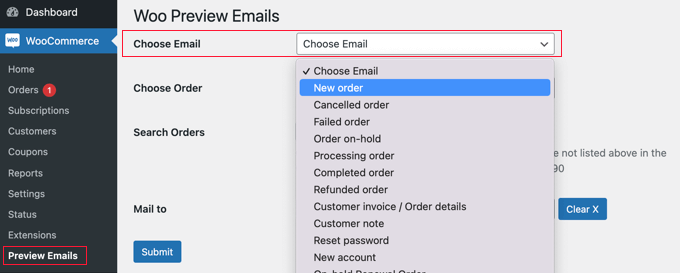 Select the Email You Wish to Preview