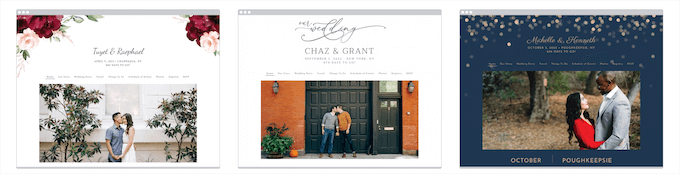 The Knot wedding templates