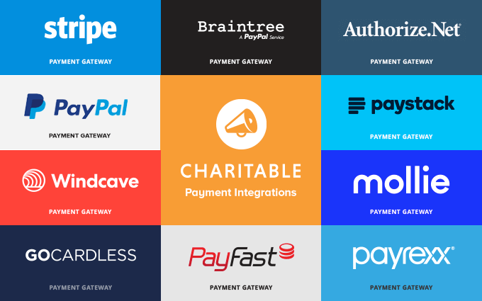 WP Charitable Payment Gateway Integrations for WordPress