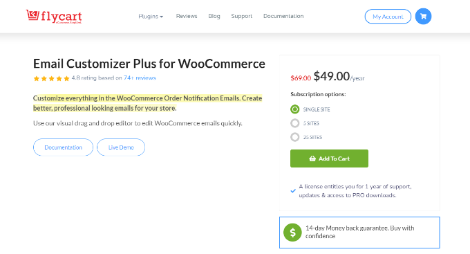 WebHostingExhibit flycart-email-customizer-plus 6 Best WooCommerce Email Customizer Plugins (Free + Paid)  