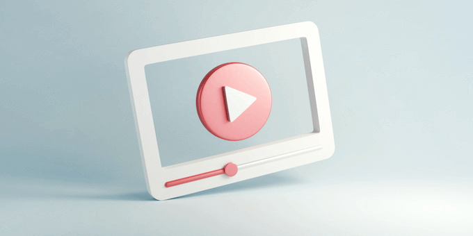 A video play button