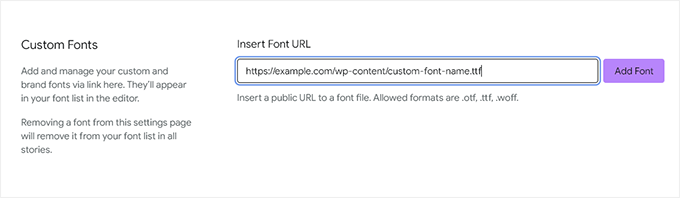 Add custom fonts