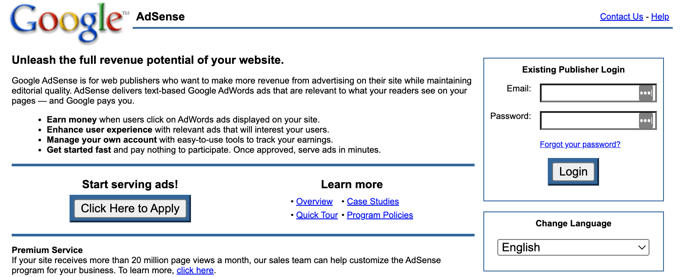 Google Adsense 2003