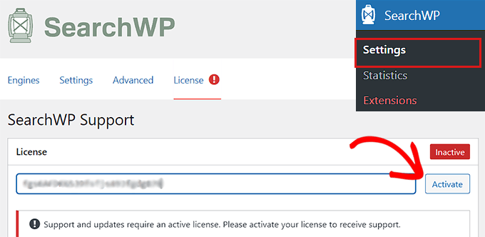 Лицензия SearchWP